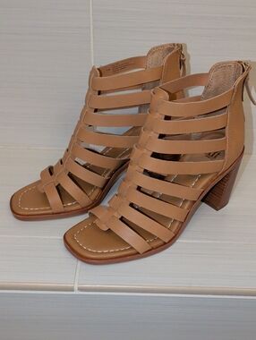 Söfft STRATFORD Strappy Leather Sandals in Luggage - New
